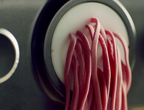 Beetroot fettuccini